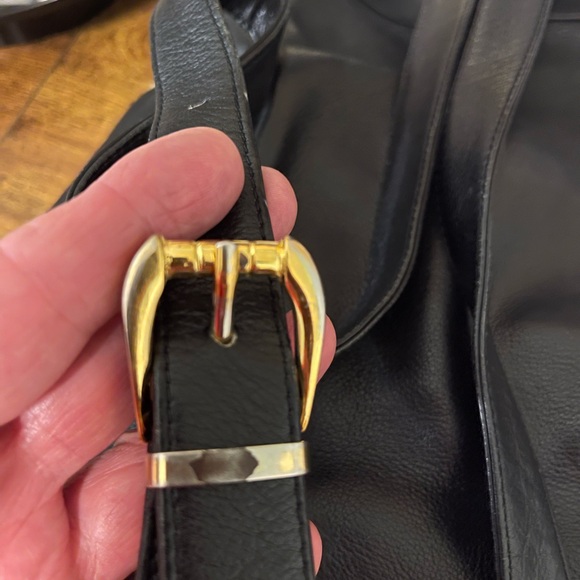 Versace Black Leather Backpack with Gold Medusa Charm. - Picture 4 of 14